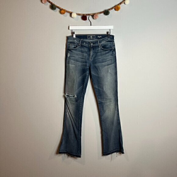 7 For All Mankind distressed Kaylie jeans - Picture 1 of 6